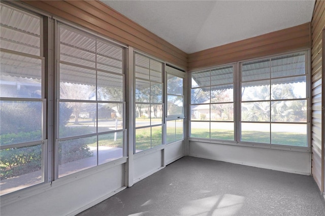 unfurnished sunroom featuring a healthy amount of sunlight