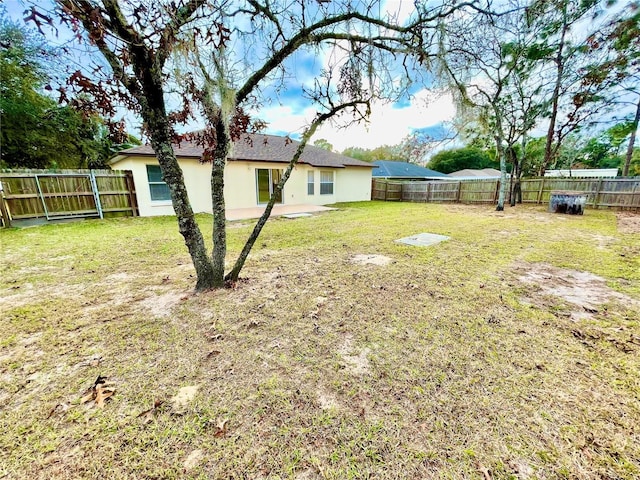 view of yard featuring a patio