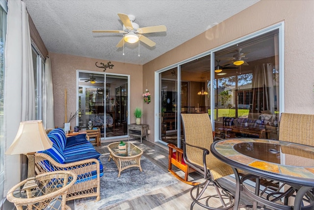 view of sunroom / solarium