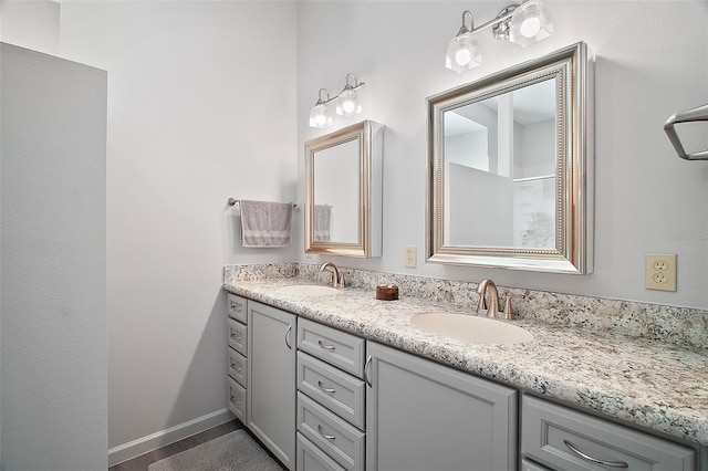 bathroom featuring vanity