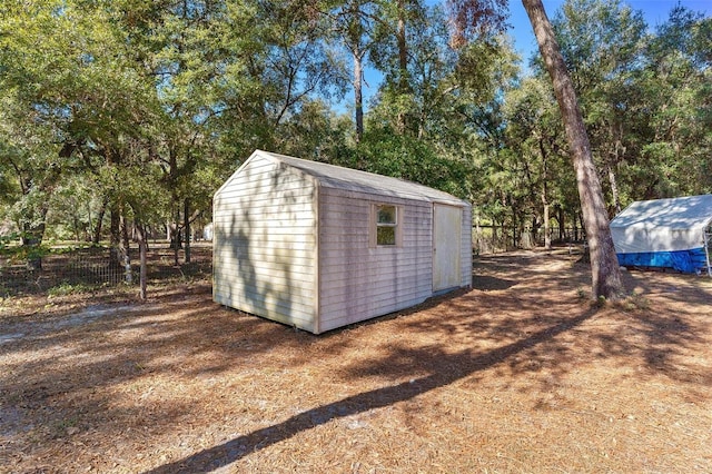 view of outbuilding