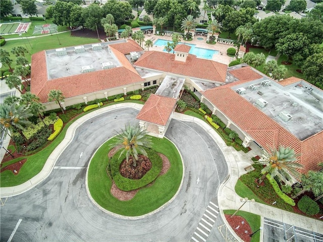 birds eye view of property