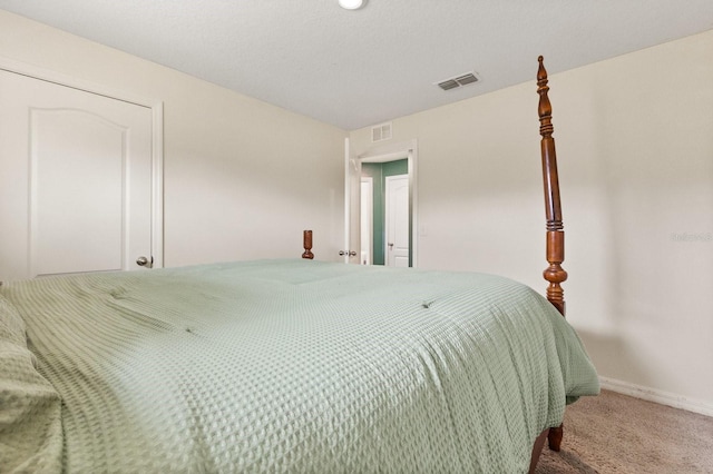 bedroom with carpet