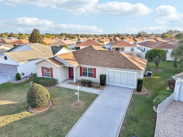 view of front of house with a front yard