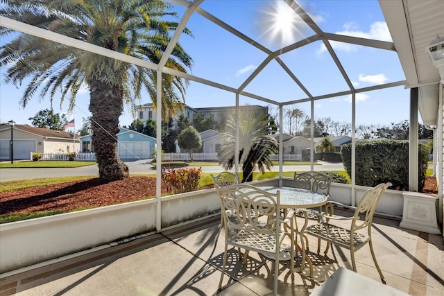 view of sunroom / solarium