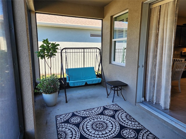 view of balcony