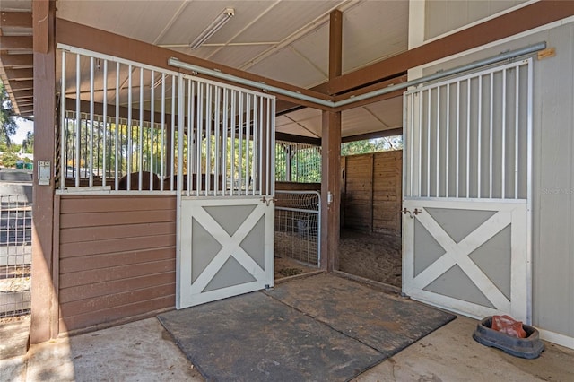 view of horse barn