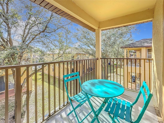 view of balcony