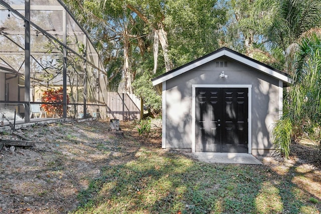 view of outbuilding