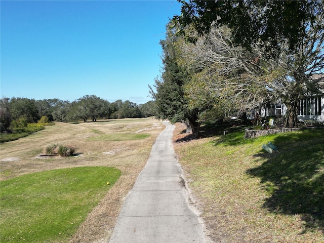 view of road