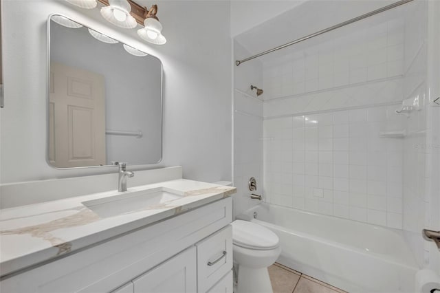 11941 Graces Way, Clermont, FL 34711 - bathroom featuring vanity, tile patterned floors, and shower / bathtub combination