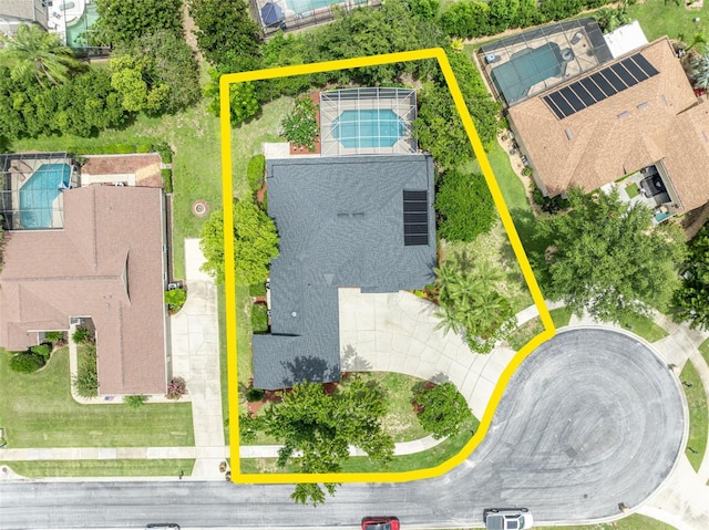 11941 Graces Way, Clermont, FL 34711 - aerial overview of property's location featuring property boundaries highlighted