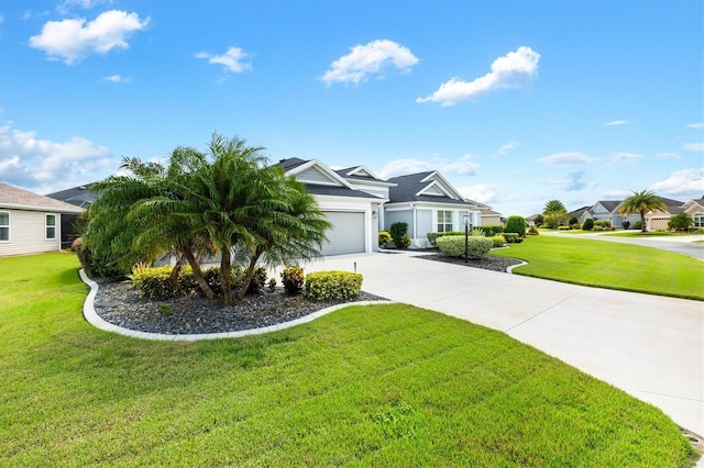 view of front of house with a front yard