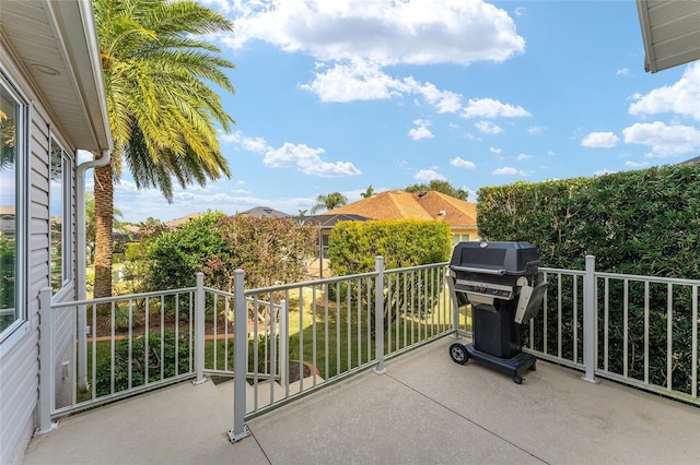 balcony with grilling area