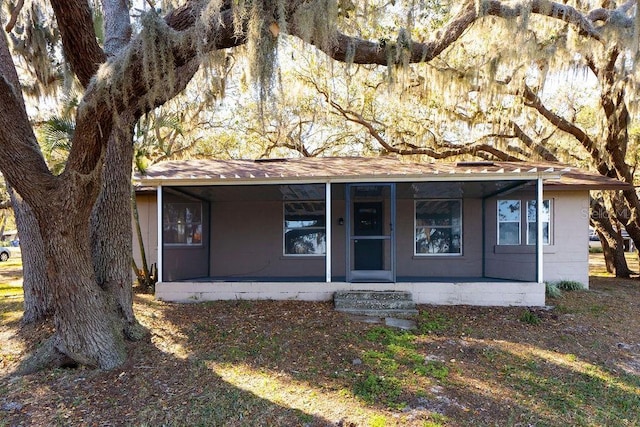 view of front of property with a porch