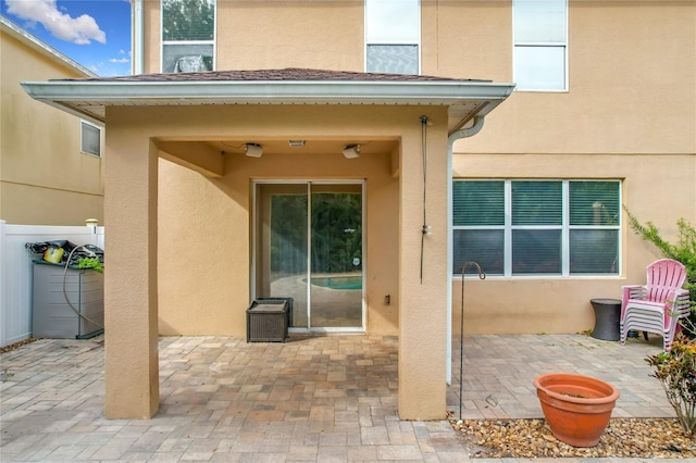 exterior space with a patio area