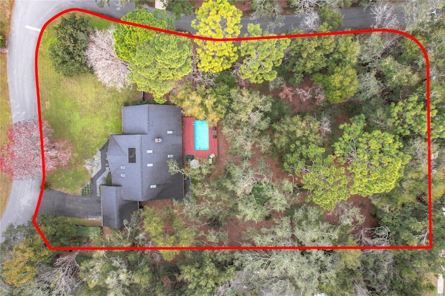 1701 Cedar Stone Ct, Lake Mary, FL 32746 - aerial view of property and surrounding area featuring property parcel outlined