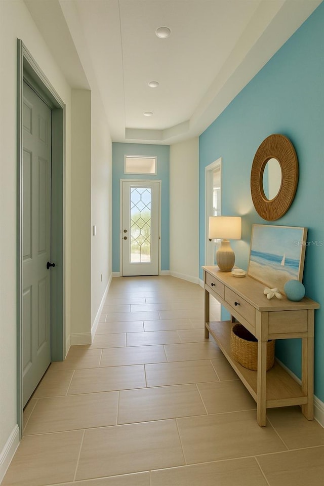 2022 Wallingford Loop, Mount Dora, FL 32757 - entrance foyer featuring baseboards, recessed lighting, and light tile patterned floors