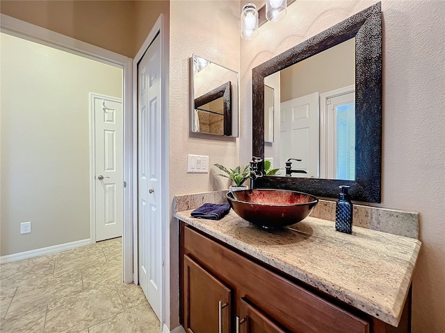 bathroom featuring vanity