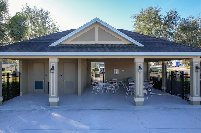 rear view of property with a patio area