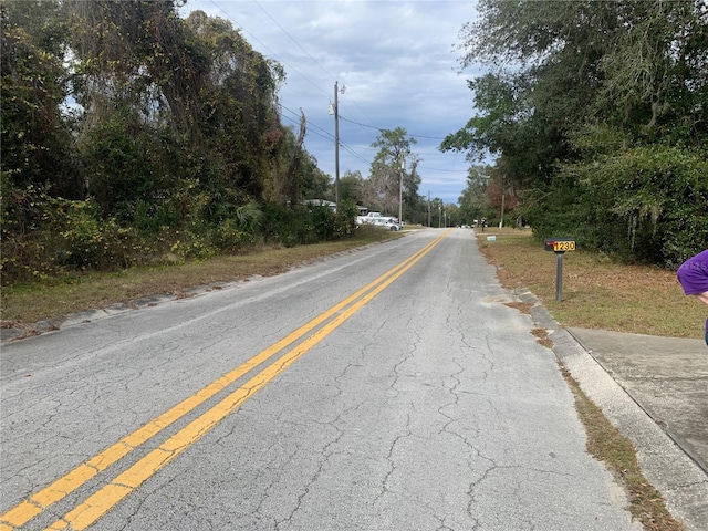 view of road