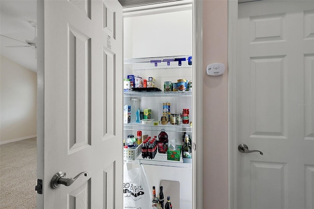 view of pantry