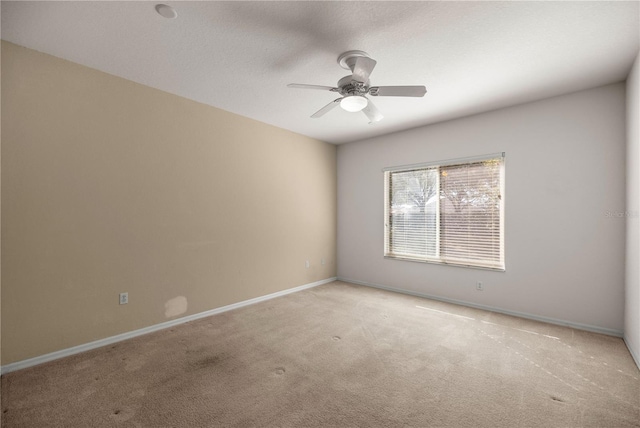 spare room with light colored carpet