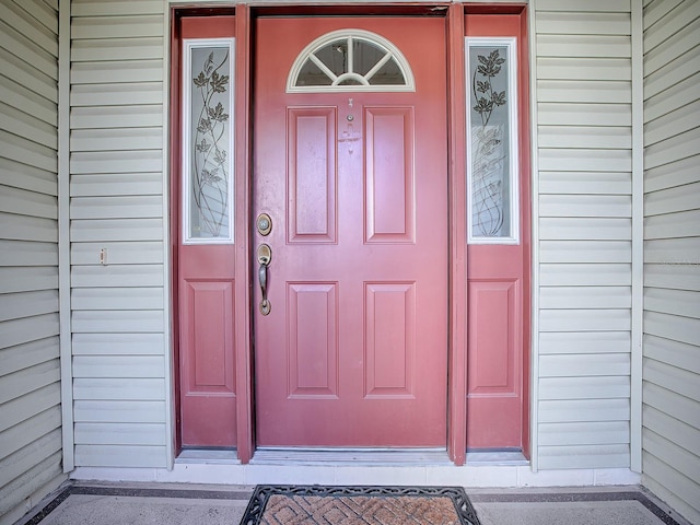 view of exterior entry