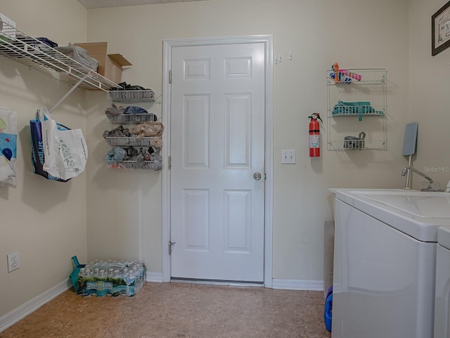 view of laundry area