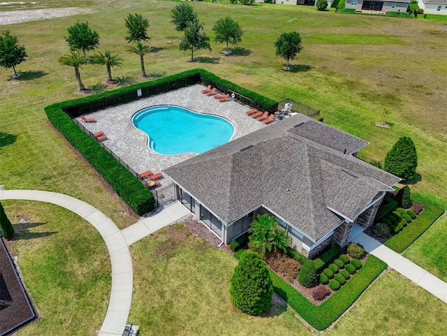 view of pool