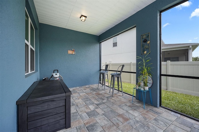 view of sunroom / solarium