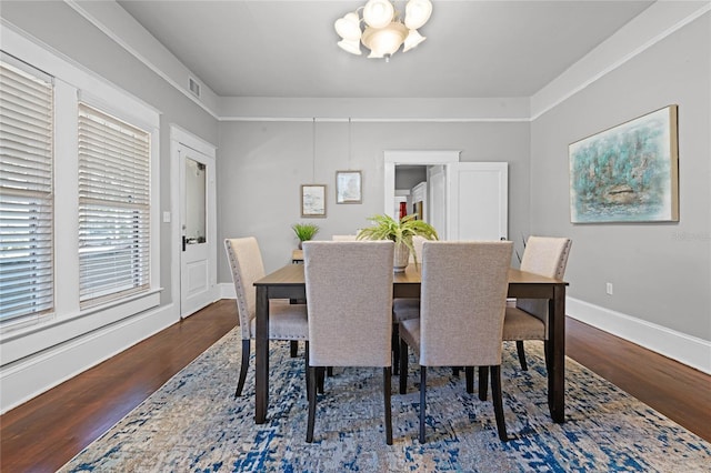 dining room featuring hardwood / wood-style floors