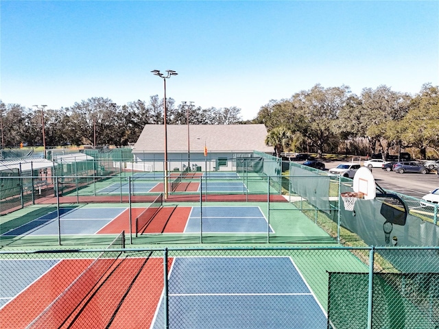 view of sport court