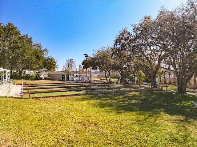 surrounding community featuring a yard