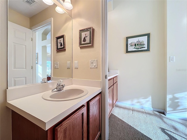 bathroom featuring vanity