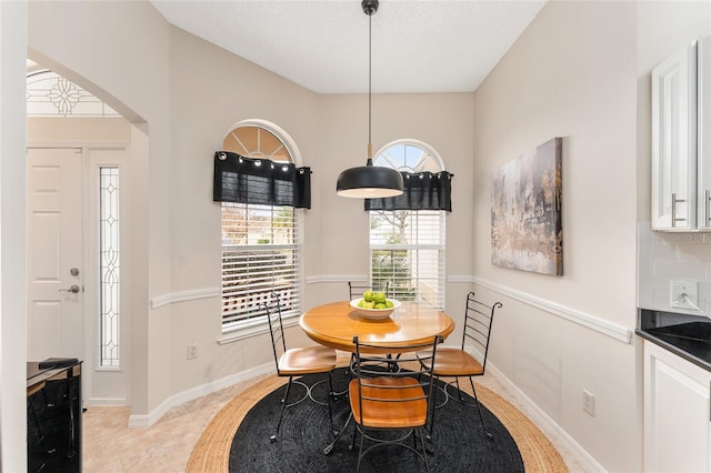 view of dining space