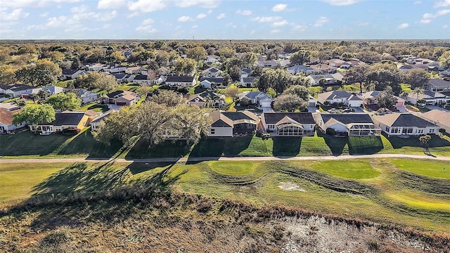 bird's eye view with a residential view