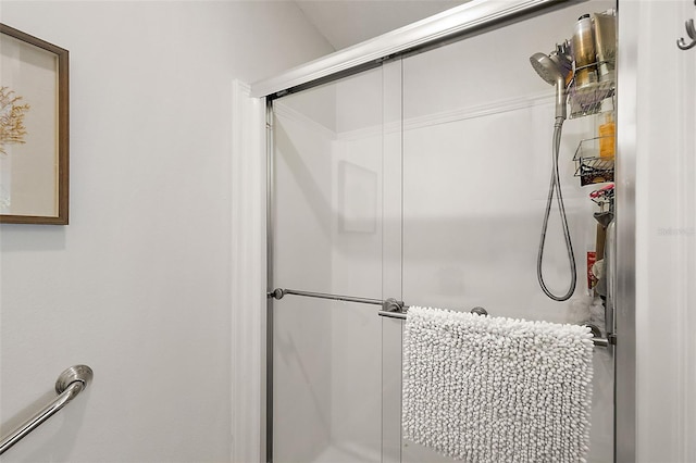 bathroom with walk in shower