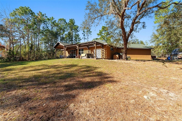 exterior space featuring a yard