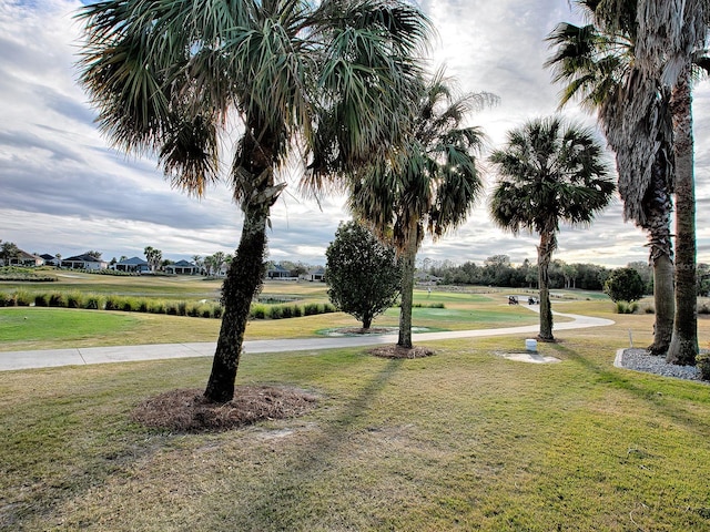 surrounding community with a yard