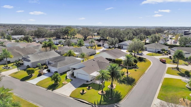 bird's eye view with a residential view