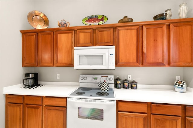 kitchen with white appliances