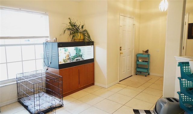 tiled foyer entrance with plenty of natural light