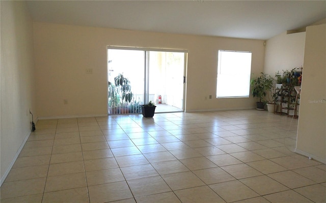 view of tiled empty room