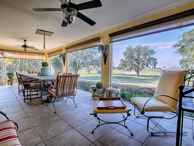 sunroom / solarium with plenty of natural light