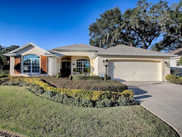 ranch-style house with a garage