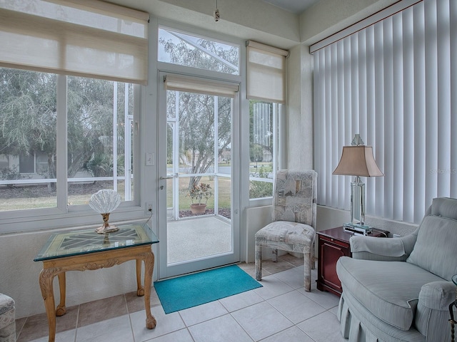 view of sunroom