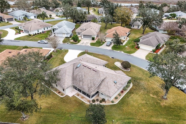 bird's eye view featuring a residential view