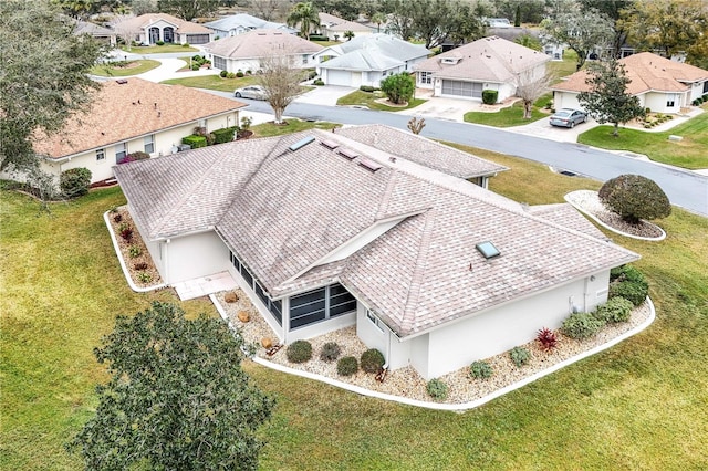 aerial view featuring a residential view