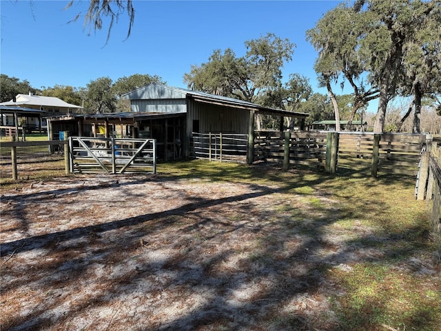 view of stable